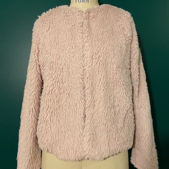 Pink faux fur jacket - Picture 1 of 3